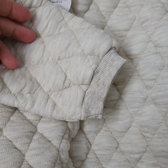 Quilted Cream Kids Romper - Picture 4 of 8